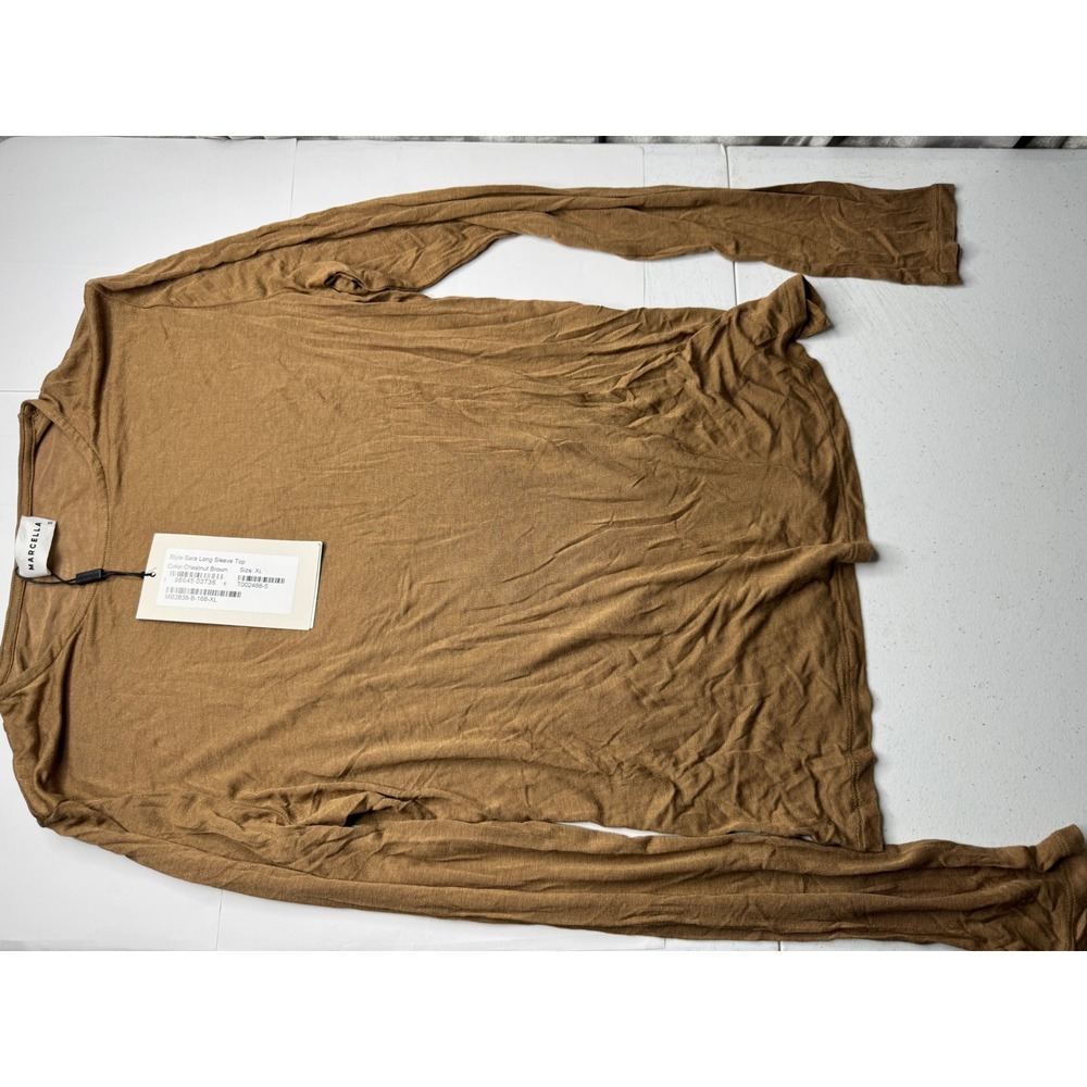 Wilfred Free Lightweight Long Sleeve Tee in Brown
